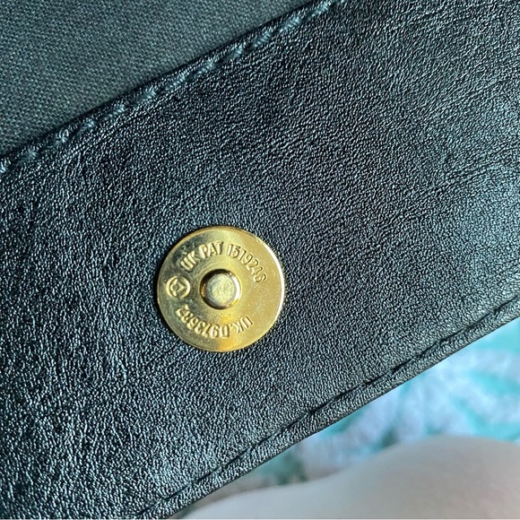 Vintage purse Victorian coffin style purse quilted black leather goth dark - Picture 10 of 14